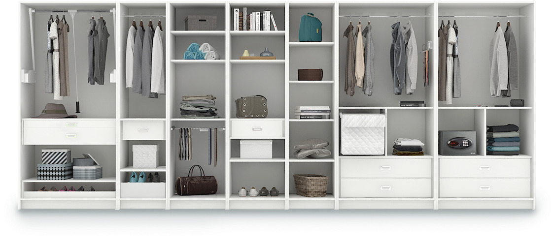 Wardrobe Interior Design Png (1932x584), Png Download