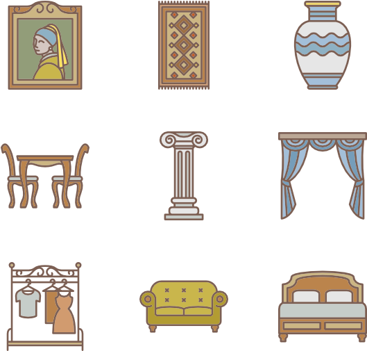 Furniture And Decoration - Furniture (600x564), Png Download