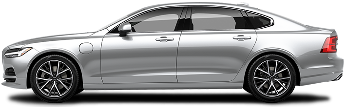 T8 Momentum 2018 Volvo S90 Hybrid Sedan T8 Momentum - 2018 Volvo S90 Side (708x220), Png Download