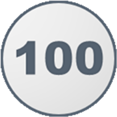 100 Ko Streak - Circle (420x420), Png Download