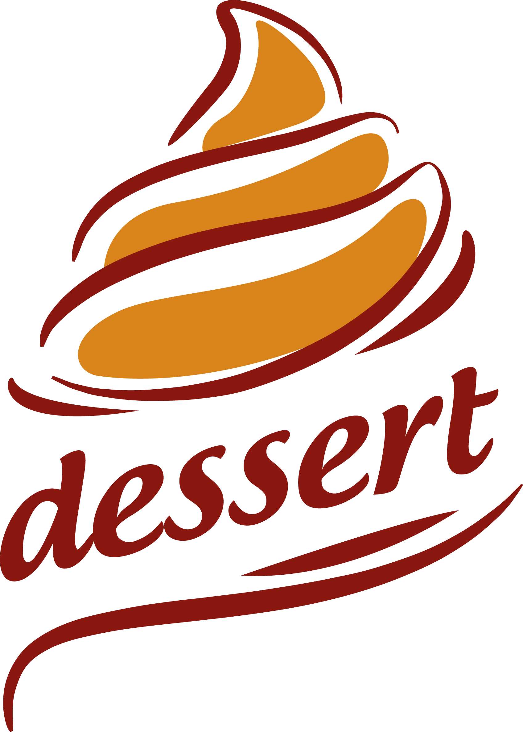 Ice Cream Cupcake Bakery Dessert - Dessert Logo (1696x2373), Png Download
