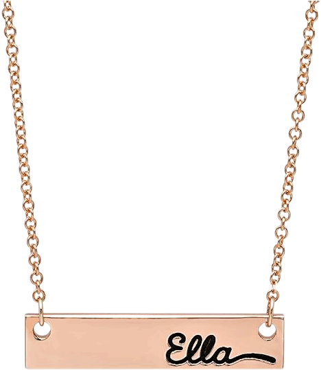 Name Plate Single Side Nameplate, Pendants - Yağmur Yazılı Isimli Kolye (555x600), Png Download