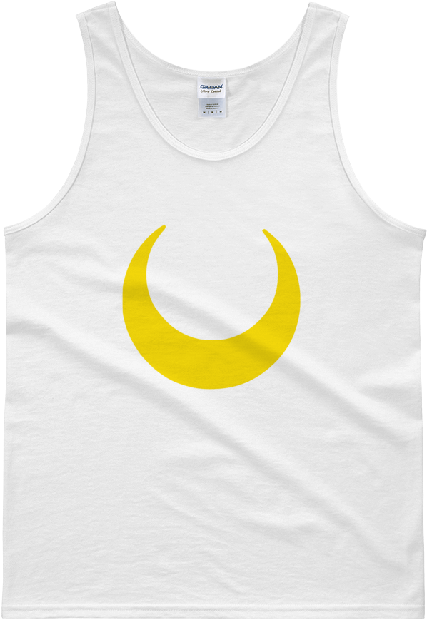 Men's Sailor Moon Crescent Moon Tank Top - Crescent (1000x1000), Png Download