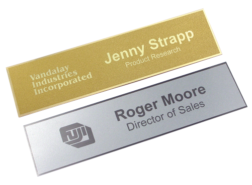 Laserfrost 2" X 8" Nameplate - Nameplate (500x588), Png Download