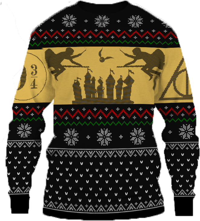 Harry Potter Christmas Sweater - Harry Potter Xmas Sweaters (800x800), Png Download