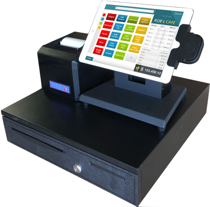 Download Cash Drawer Printer Ipad Stand 2x Charger Cables
