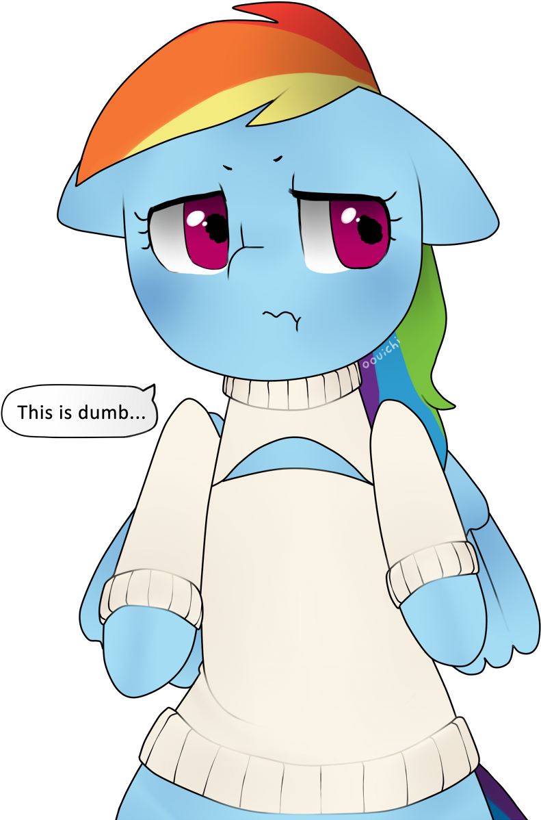 Rainbow Clipart Sweater - Rainbow Dash's Sweater (878x1200), Png Download