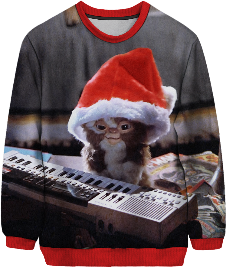 Gizmo Christmas Sweater (1000x1000), Png Download