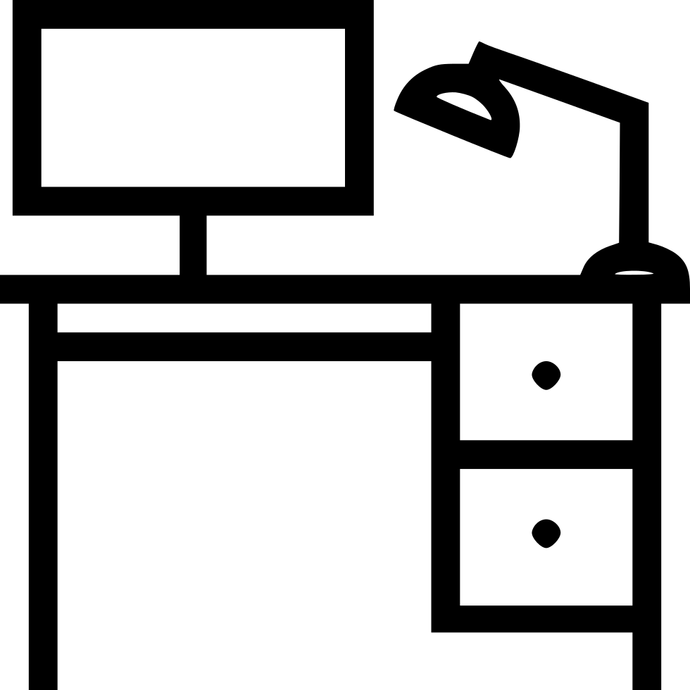 Office Desk - - Desk Icon (980x980), Png Download