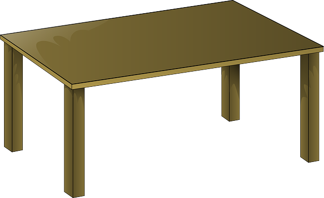 Office, Wooden, Table, Desk, Furniture, Wood, Lunch - Table Clipart (640x390), Png Download