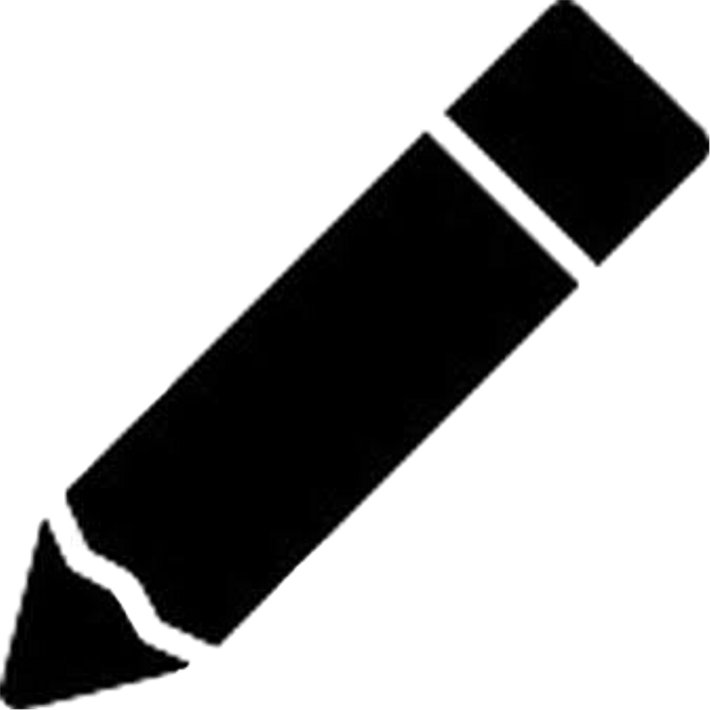 Lapiz Pencil Silueta Png Black Freetoedit - Pencil Icon Grey Png (1024x1024), Png Download