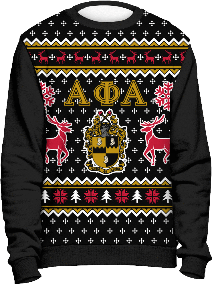 Alpha Phi Alpha Ugly Christmas Sweater - Delta Sigma Theta Ugly Sweater (1024x1024), Png Download