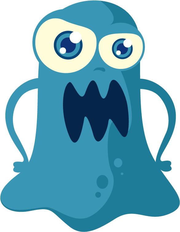 Monster Cartoon Png Jpg Black And White Library - Monsters Illustration Flat Png (1024x1024), Png Download