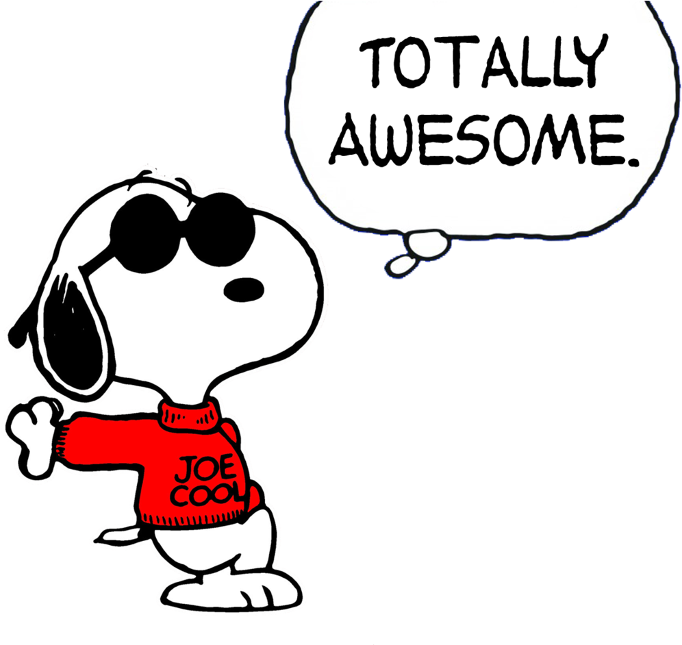 Joe Cool Clipart - Joe Cool Totally Awesome (933x857), Png Download