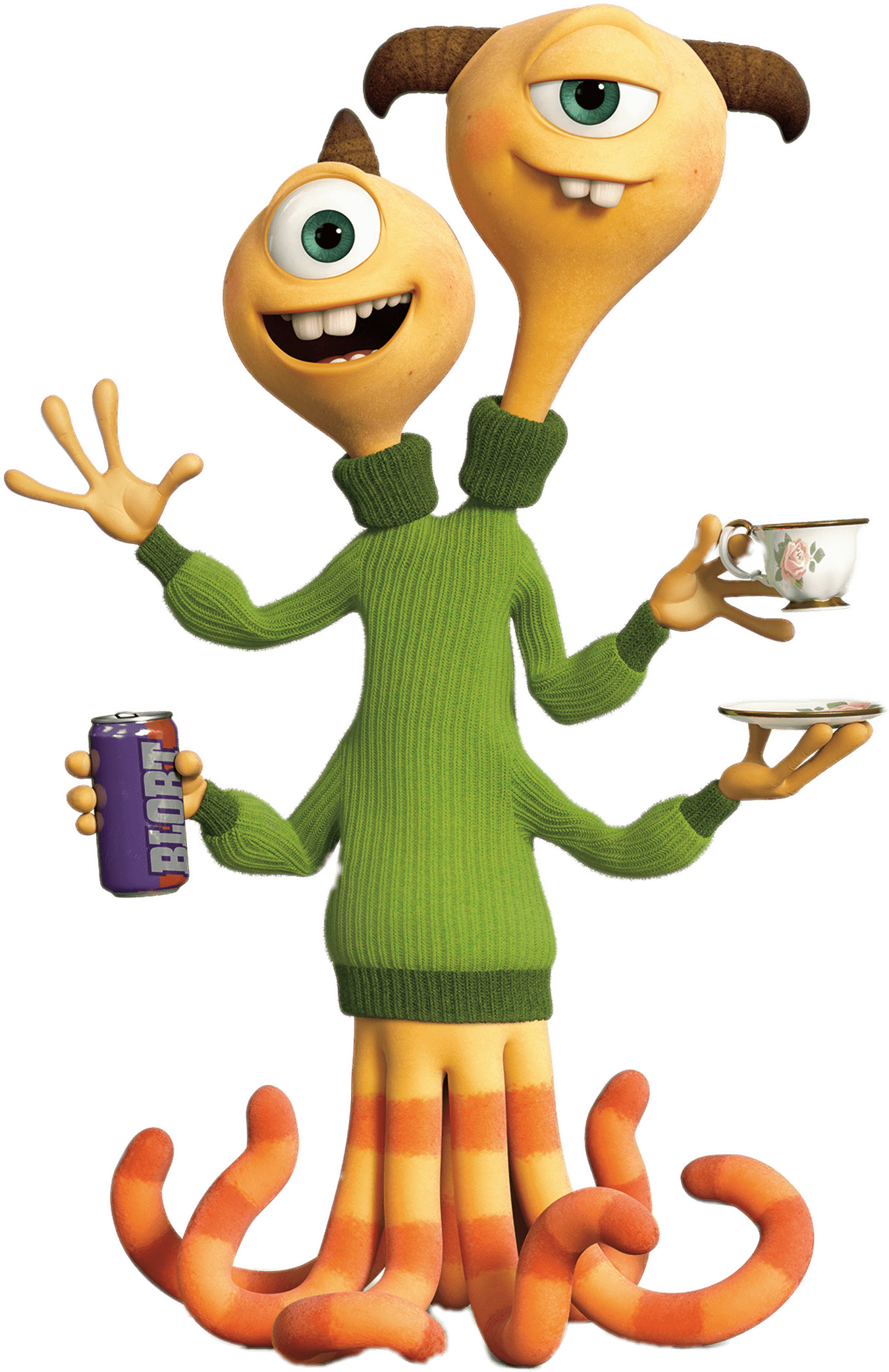 Download - Personajes De Monster University (1608x2148), Png Download