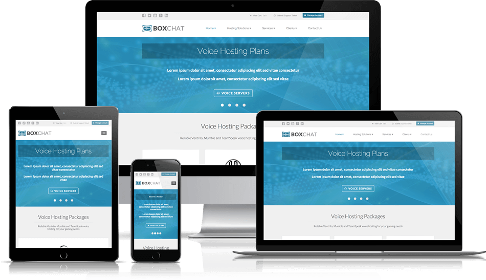 Box Chat Is A Fully Responsive / Mobile Friendly Template - Colo Node Whmcs Nulled (950x547), Png Download