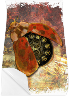 Steampunk Ladybug Poster 11*17 - Steampunk Ladybug Shower Curtain (500x500), Png Download