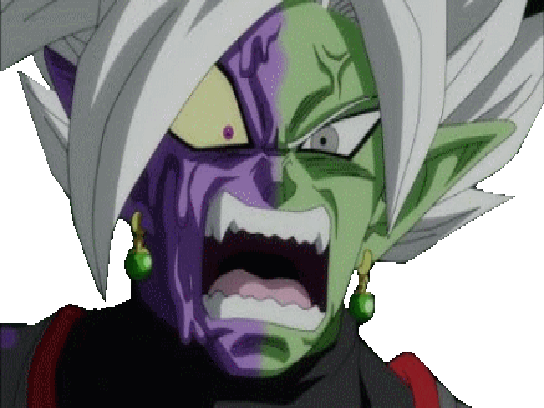 Lien Direct, - Fused Zamasu Half Corrupted (544x408), Png Download