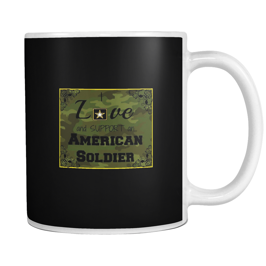 Love American Soldier Coffee Mug - Mug (1024x1024), Png Download