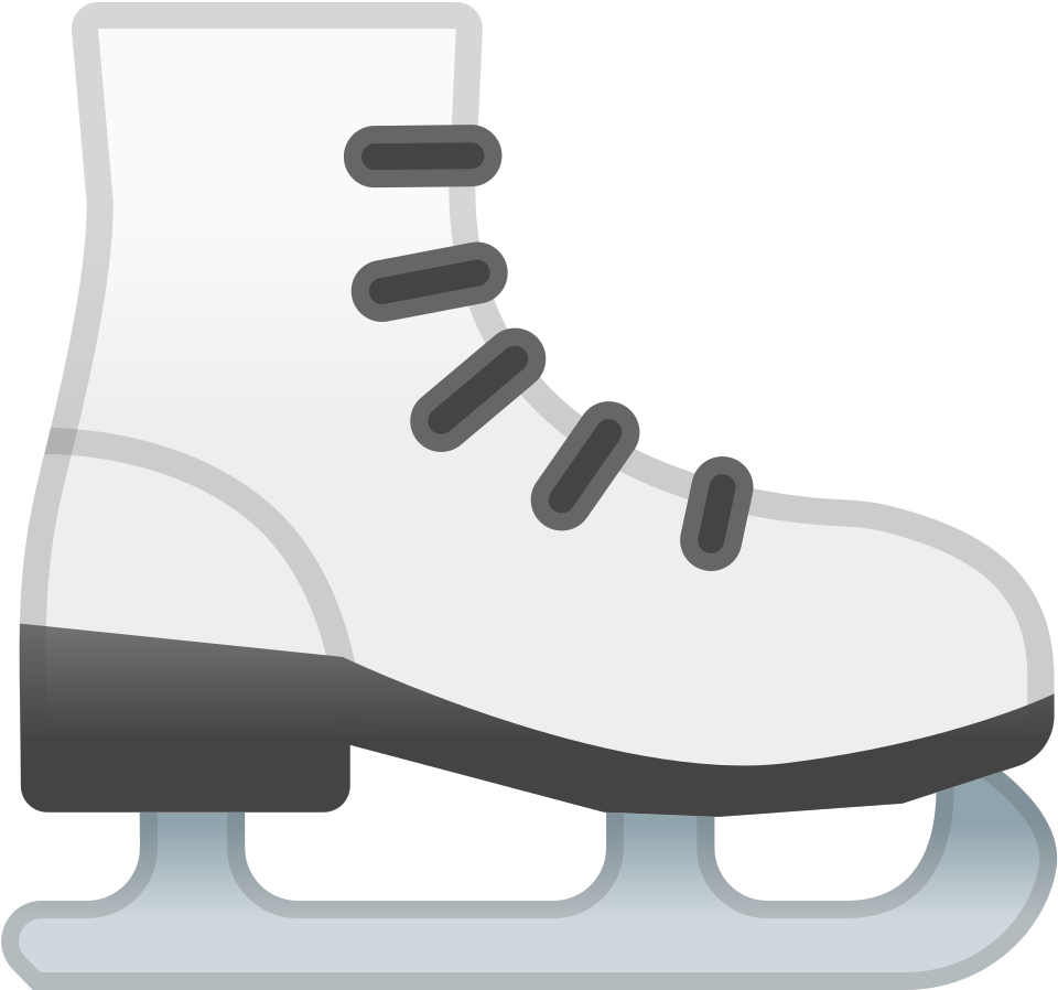 Download Svg Download Png - Ice Skate Emoji (1024x1024), Png Download