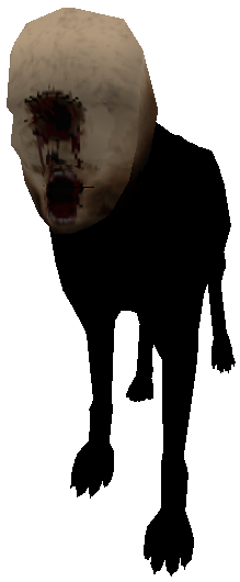 Blackdog-0 - Afraid Of Monsters Dog (538x544), Png Download