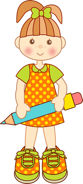 El Rincon De Mis Imagenes - Niña Con Lapiz Png (272x600), Png Download