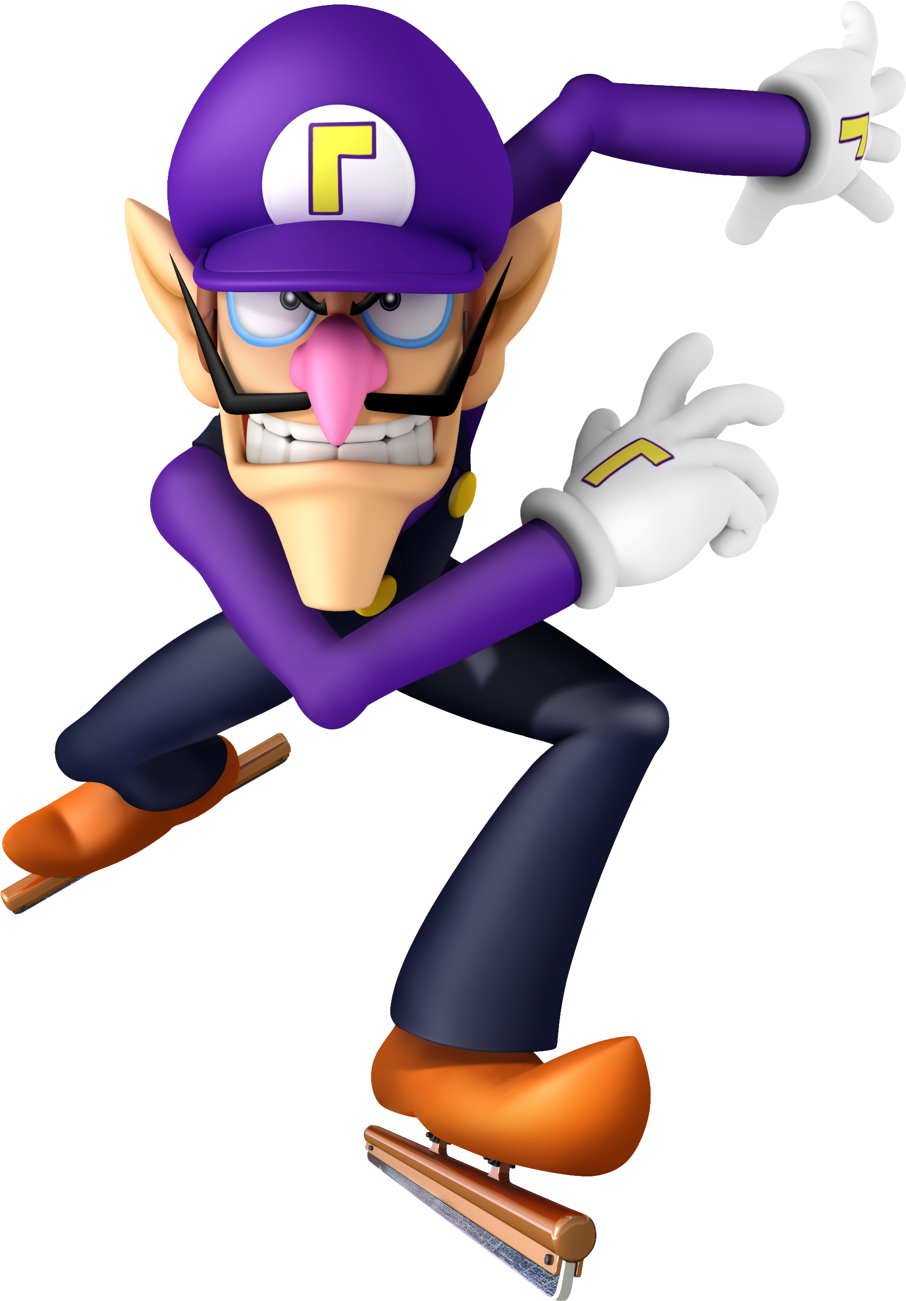 Waluigi Skate - Waluigi Png (1843x2643), Png Download