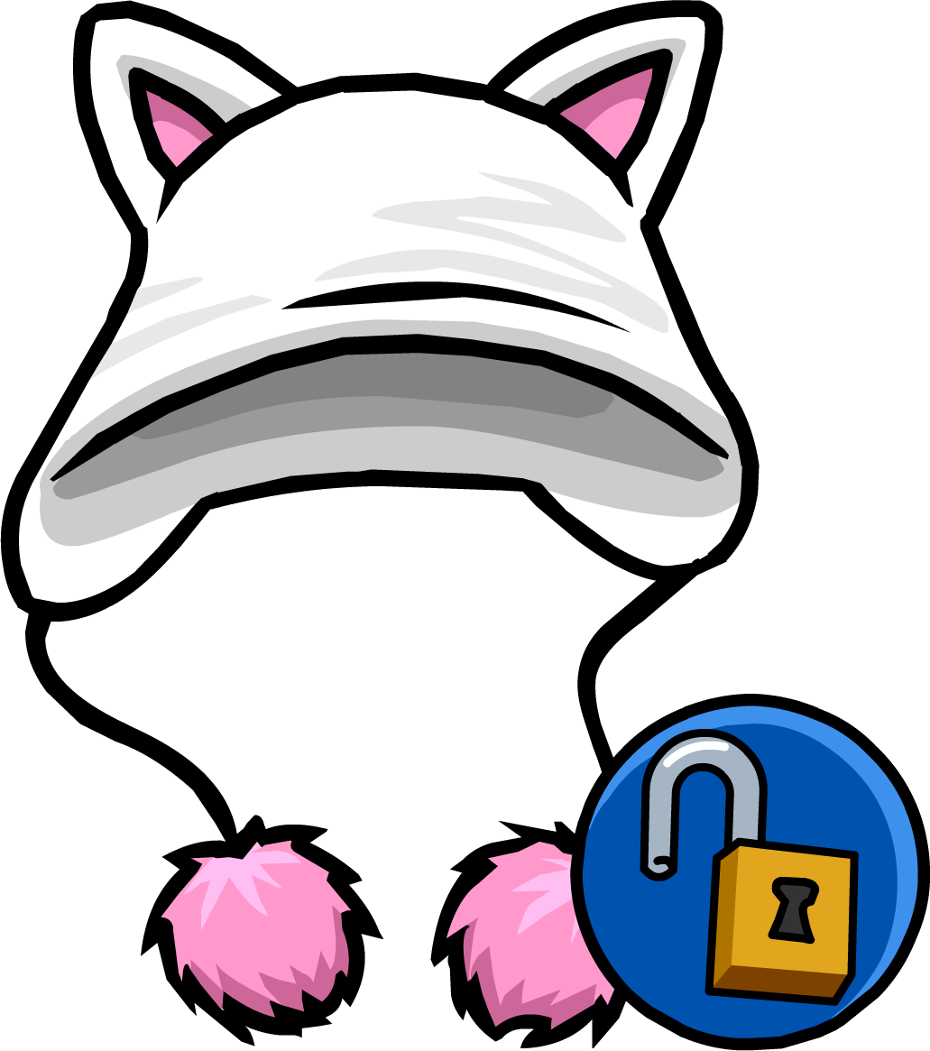Kitty Kat Hat Icon - Club Penguin Head Items (1031x1165), Png Download