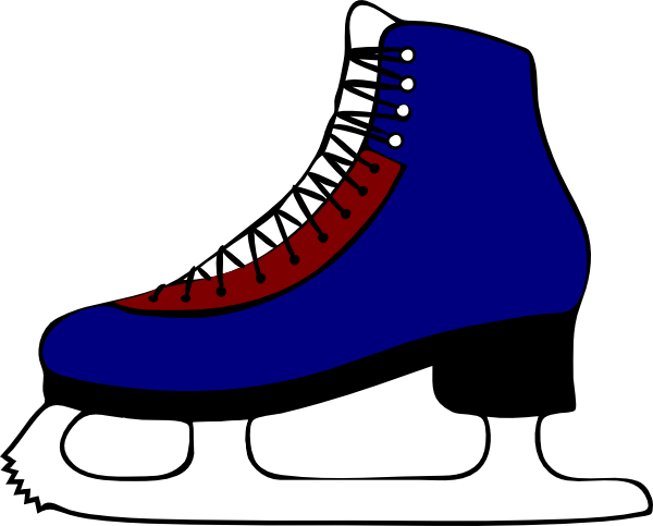Ice Skating Clip Art At Clker Com - Ice Skate Clipart (600x483), Png Download
