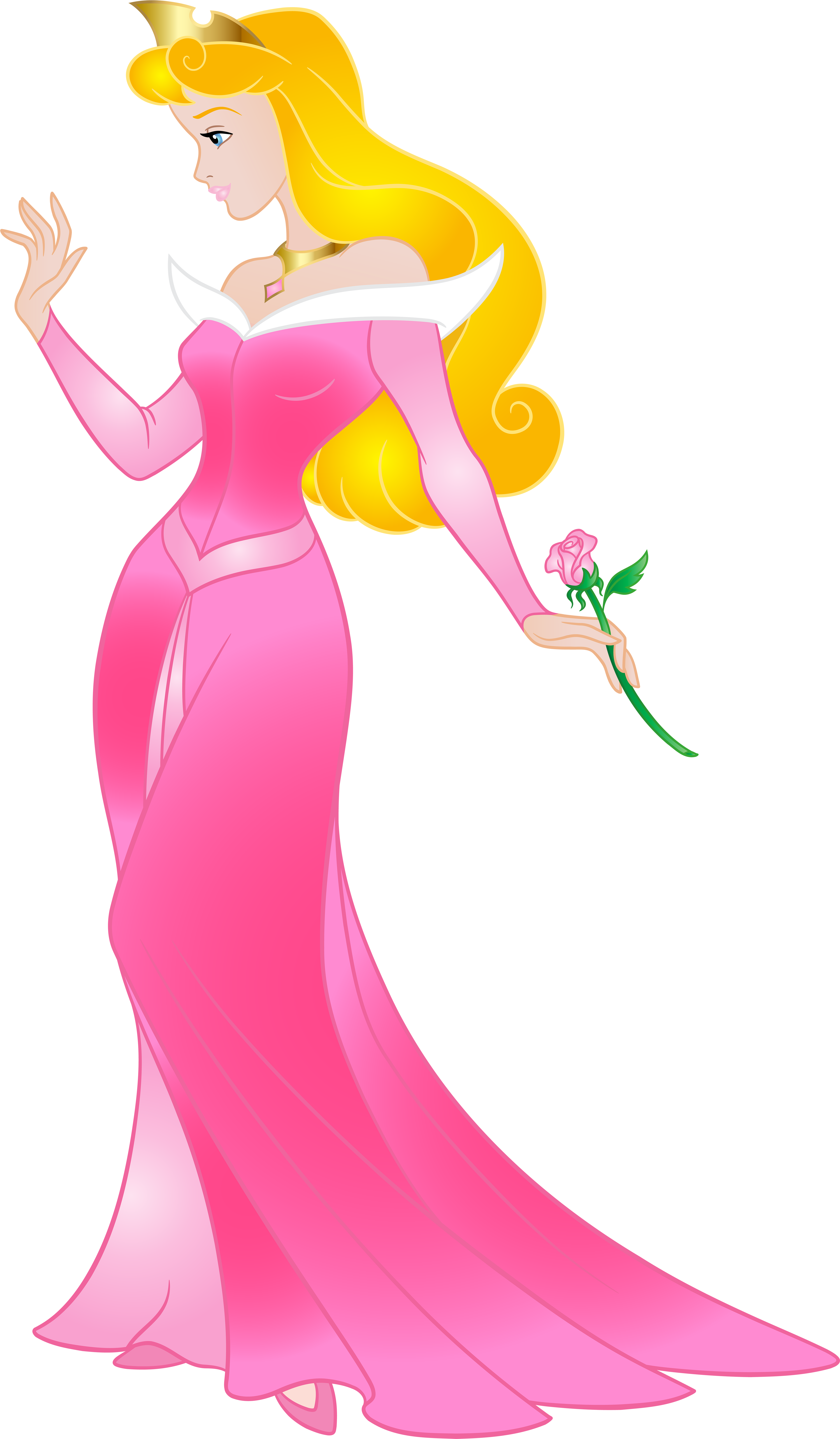 Aurora Rapunzel And Cinderella (4671x8000), Png Download