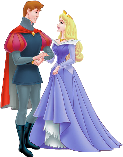 Prince Aurora - Princesa Aurora Y Principe (490x626), Png Download