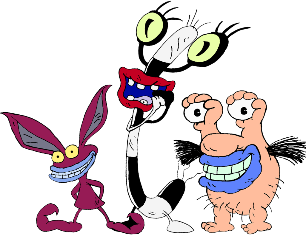 Clipart Royalty Free Download Ickis Oblina Monstruo - Ahhh Real Monsters Background (1024x853), Png Download