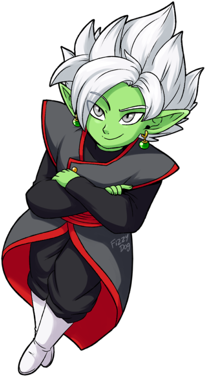 “fusion Zamasu~ ” - Cartoon (489x750), Png Download