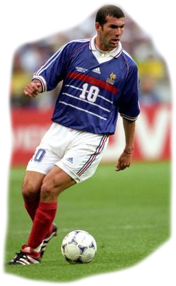 Playing For The National Team Algerian By Birth, He - Zinedine Zidane France Png (310x450), Png Download