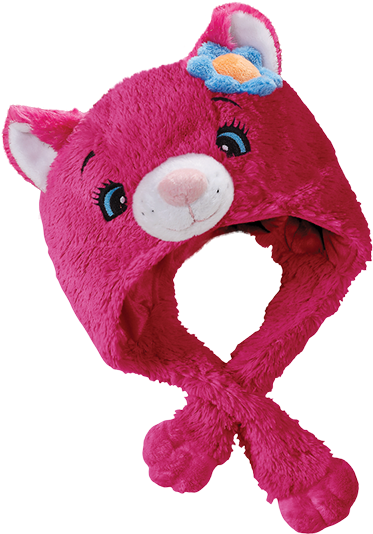 Flower Power Cat Hat - Authentic Pillow Pets Power Flower Cat Hat Plush Toy (600x600), Png Download
