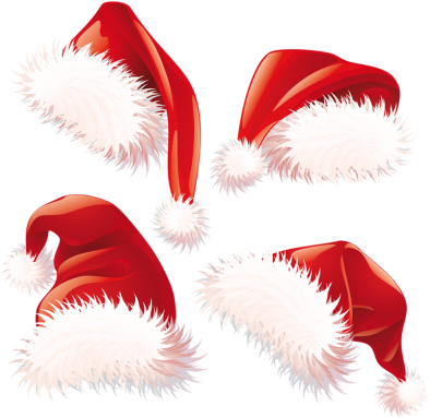 Cute Tabby Cat With Santa Hat Clipart Image - Free Santa Hat Png (400x389), Png Download