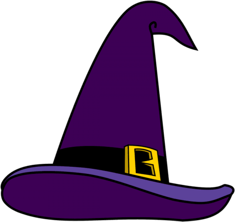 Witch Hat Clip Art Cliparts Co - Halloween Witch Hat Clipart (846x804), Png Download