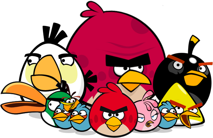 Get Your Game On - Angry Birds Family Png (754x510), Png Download