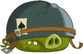 Corporal Pig - Angry Birds Toons All Pigs (401x401), Png Download