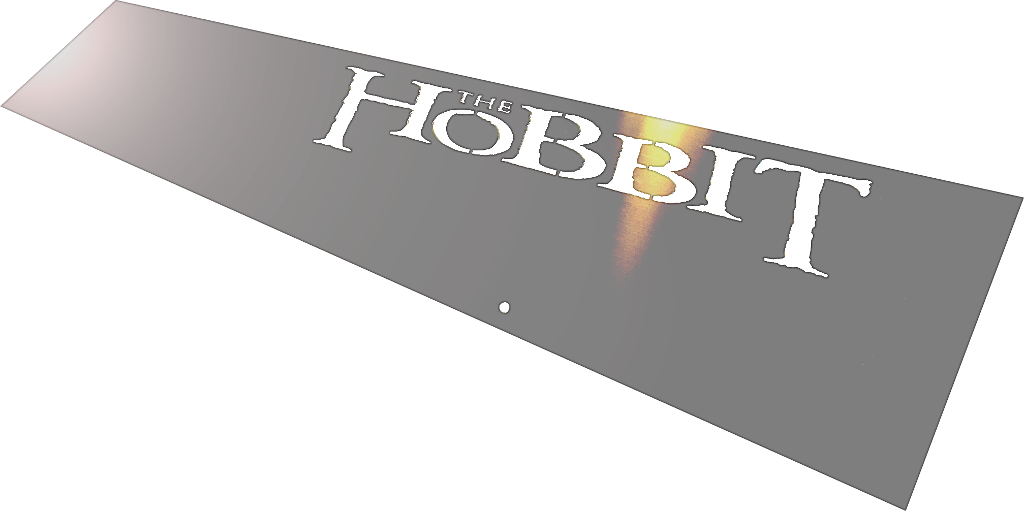 Mirror Blades For Jersey Jack Pinball The Hobbit "spiegelblech" - Signage (2015x1006), Png Download