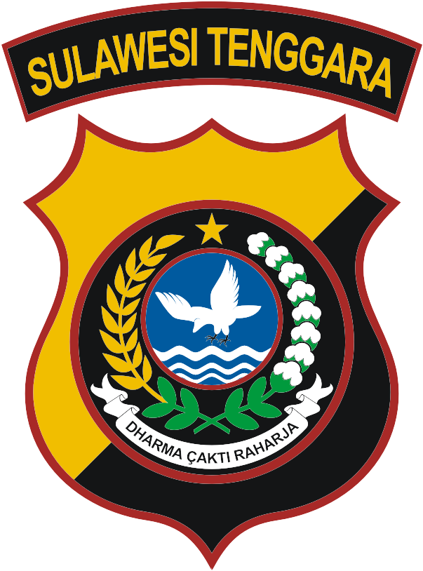 Logo Pmr Indonesia Vector - Logo Polda Sulawesi Tenggara (682x961), Png Download