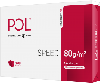 International Paper, Papier Do Drukarki, Biały - Polspeed 80g (555x555), Png Download