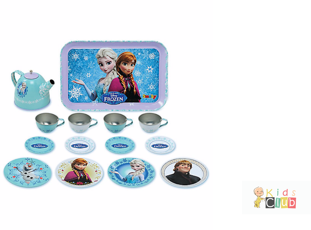 Smoby Frozen Tin Tea Set, Multi Color (1366x768), Png Download
