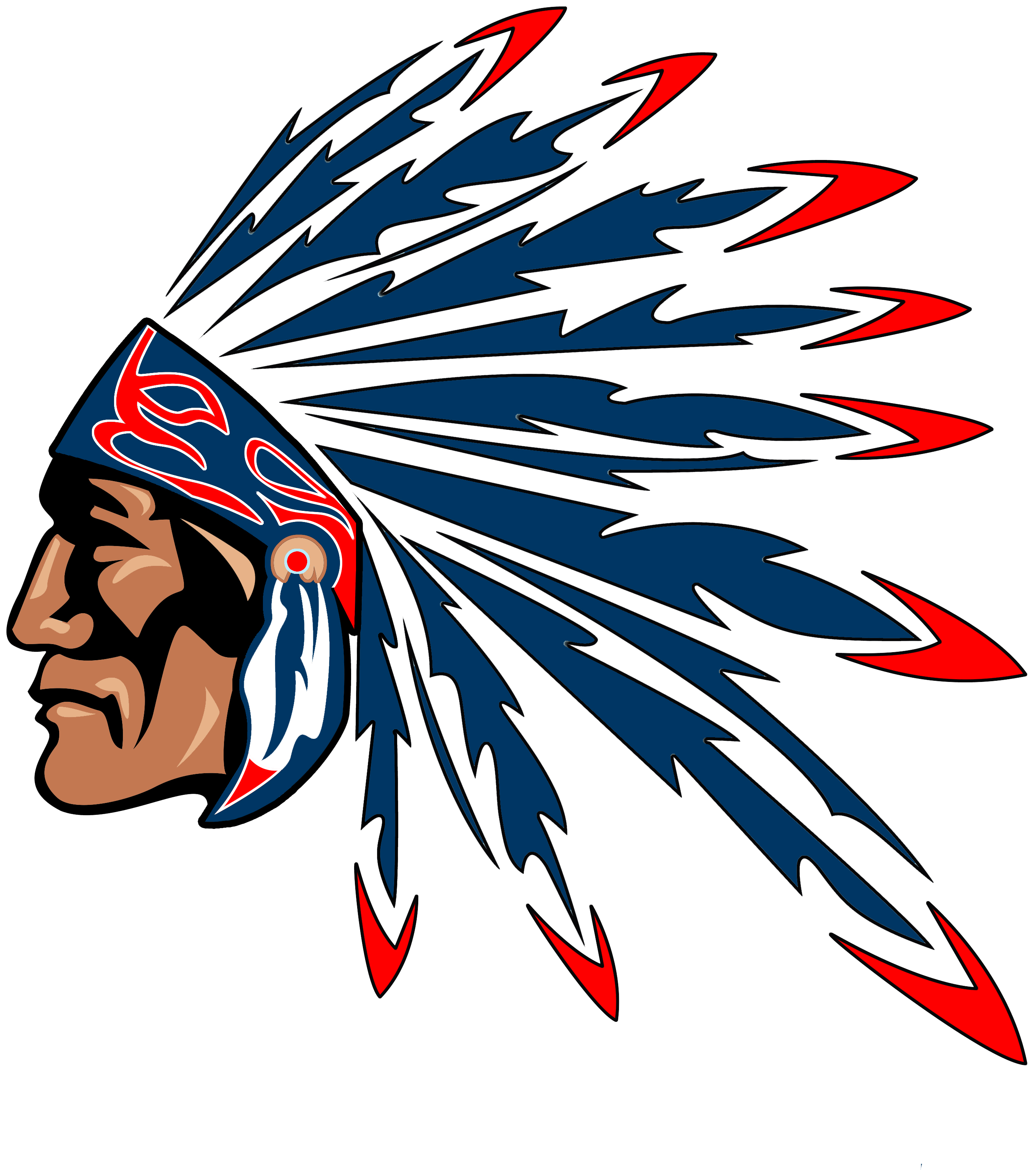 Indians Athletics - Pocatello High School Logo (3513x3513), Png Download