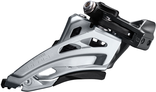 Shimano Deore M6000 10spd Frt Gear Med Clamp Side Swing (1880x800), Png Download