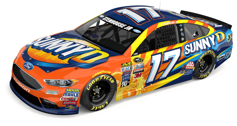 Roush Announces Partnership Between Stenhouse, Sunnyd - Kellogg Nascar (825x482), Png Download