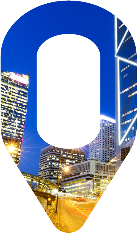 Urban Intel Logo Acting As A Window To A City Scape - Architecture (462x773), Png Download