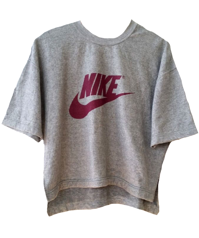 Grey Red Nike Shirt Polyvore Moodboard Filler - Shirt (768x1024), Png Download