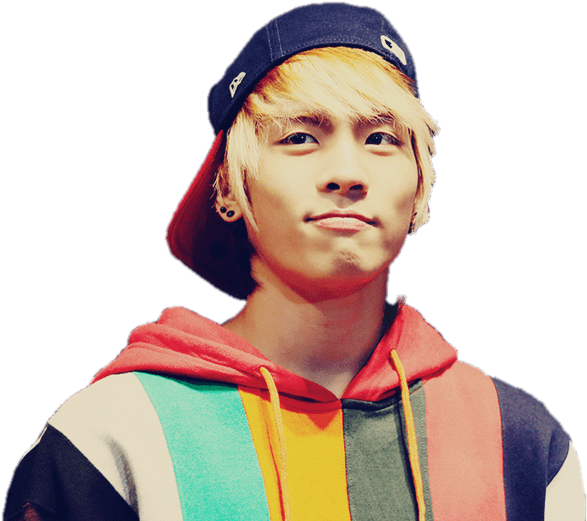 Kim Jong Hyun Colourful Jumper - Shinee Jonghyun Png (662x526), Png Download