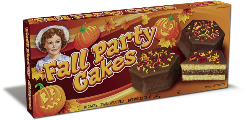 Image - Http - //www - Littledebbie - Horizontal Fallpartycakes - Little Debbie Oatmeal Creme Pies, Caramel Apple - 8 (858x429), Png Download